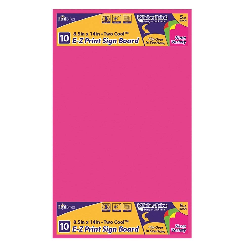 Royal Lace 46315 Ez Print Sign Neon8.5X14