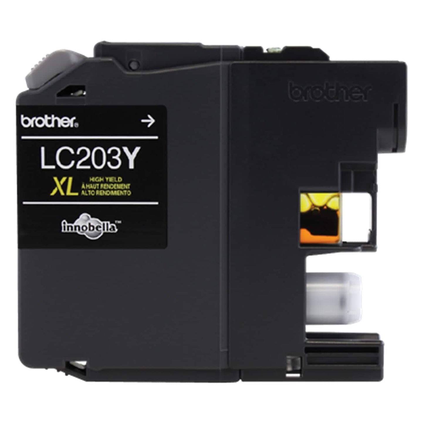 Brother Printer LC203Y High Yield Ink Cartridge, Yellow, 550 Pages