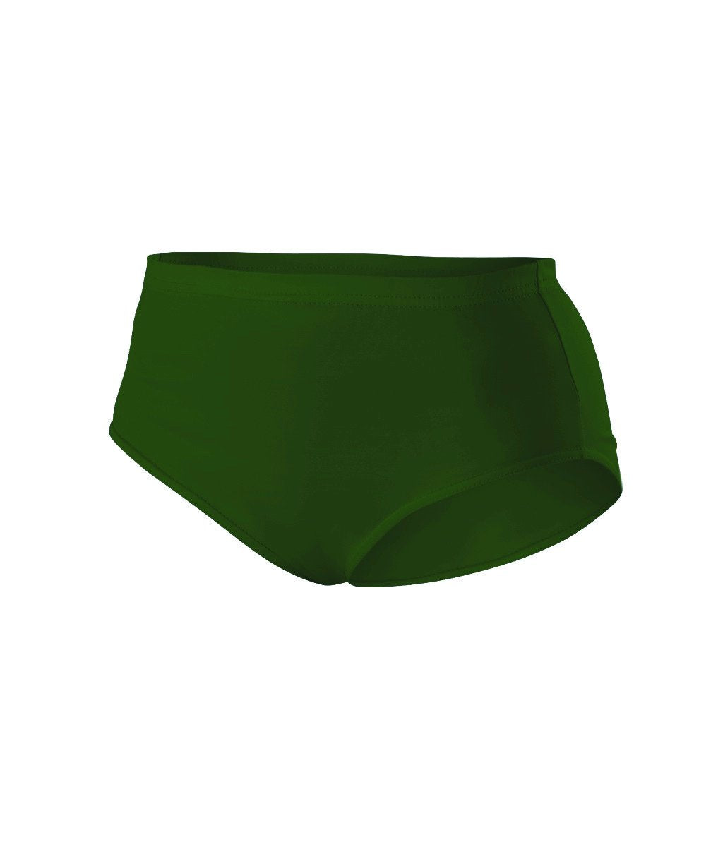 Alleson Cheer Brief, Dark Green, Large