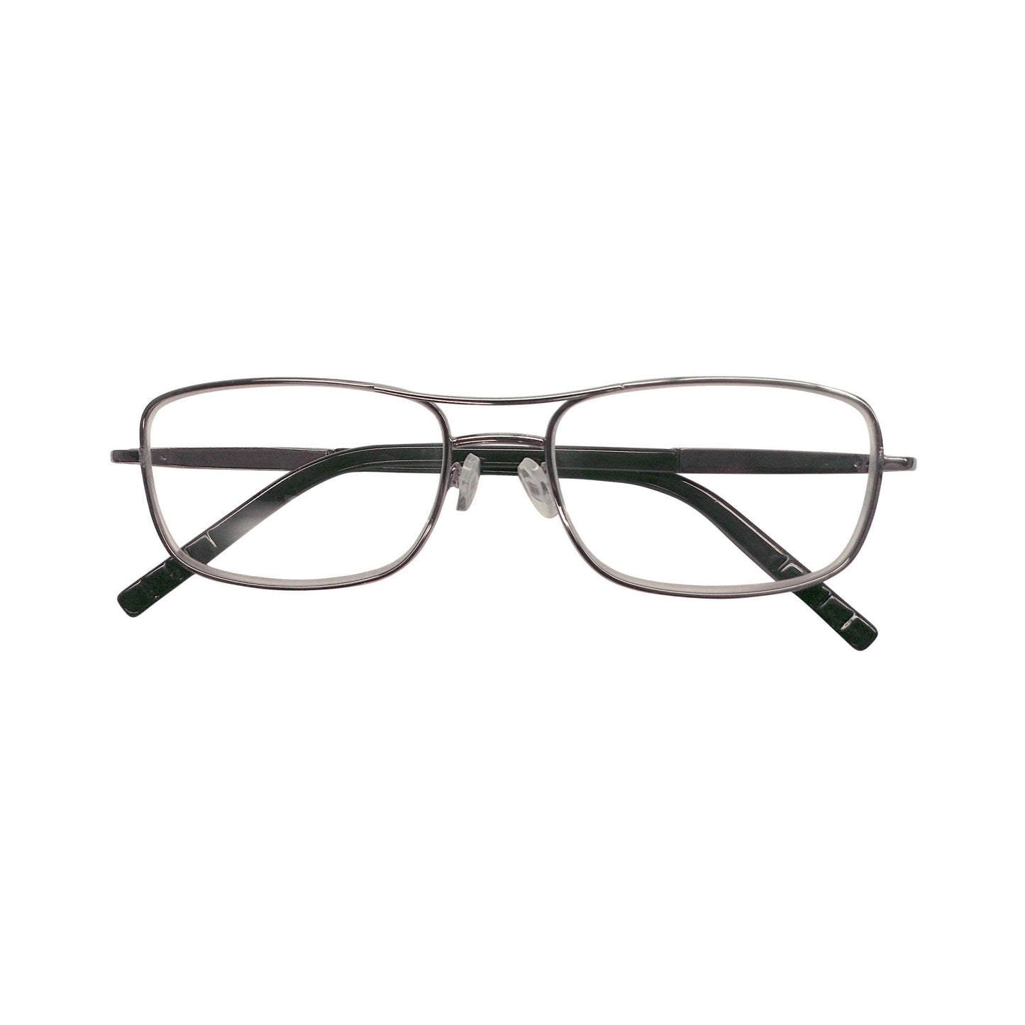 DDE ICU Eyewear Men's Reader Glasses, Silver, 2.50