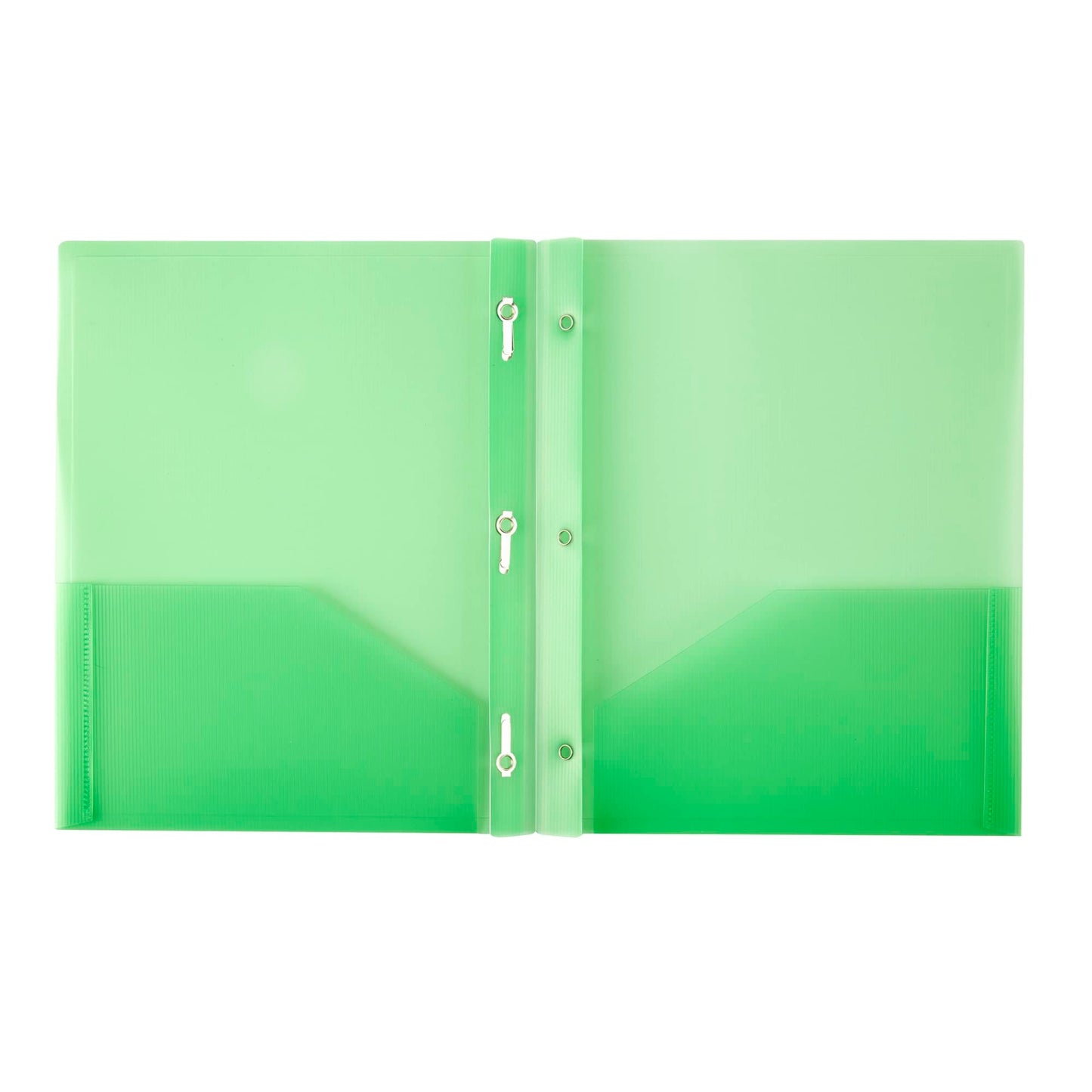 Office Depot� Brand Translucent 2-Pocket Folder with Fasteners, Letter Size, Assorted Colors