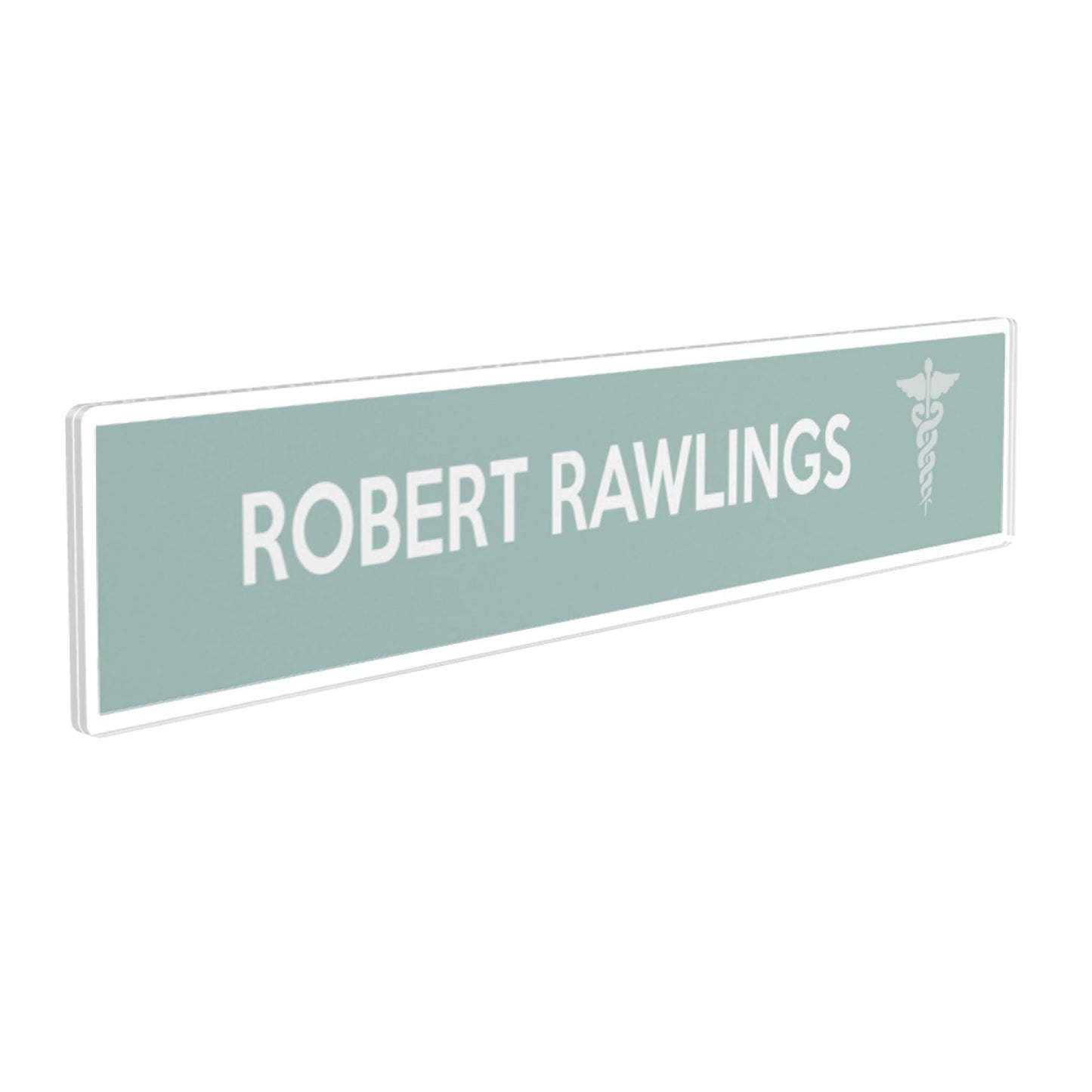 Deflecto® Cubicle Nameplate Sign Holder, 2 1/4"H x 8 7/8"W x 3/16"D, Clear