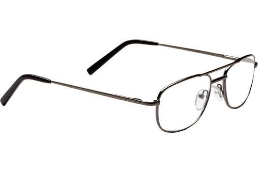 Dr. Dean Edell Meduim Aviator Reading Glasses, Gun Metal (+1.25)