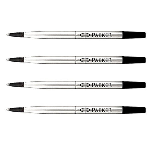 PARKER QUINK Rollerball Pen Ink Refills, Medium, Black, 2 Count