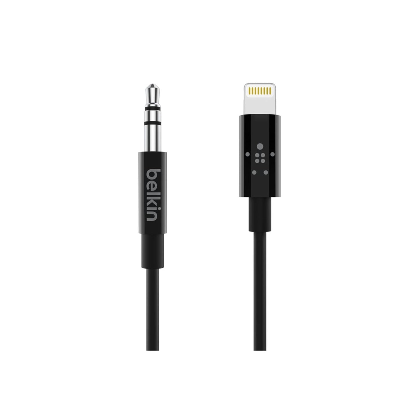 Belkin AV10172bt03-BLK 3.5mm Audio Cable With Lightning Connector, Black, Smartphone