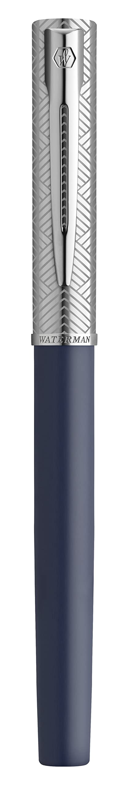 Waterman® Allure Deluxe Ballpoint Pen, Medium Point, 0.7 mm, Blue Lacquer Barrel, Blue Ink