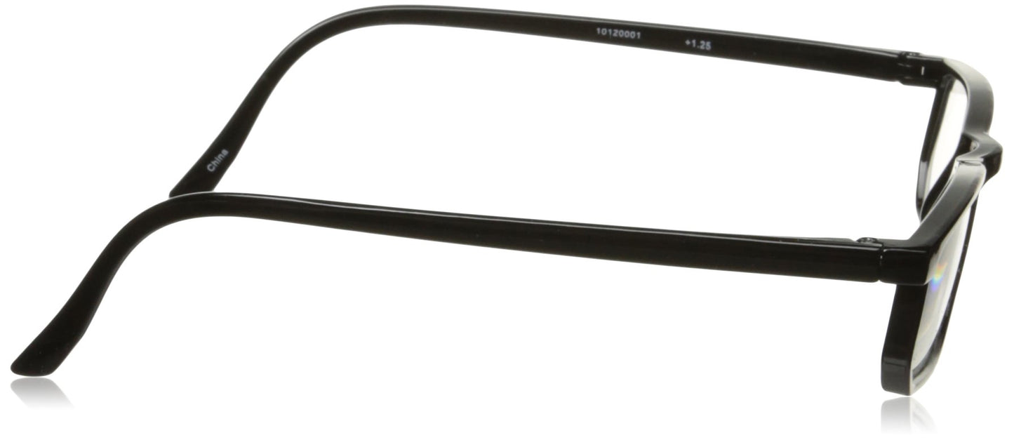 Dr. Dean Edell Basic Rectangle, Black (+1.25)