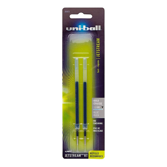 Uniball Jetstream RT Refill 2 Pack, 1.0mm Medium Blue, Wirecutter Best Pen, Ballpoint Pens, Ballpoint Ink Pens | Office Supplies, Pens, Ballpoint Pen, Colored Pens