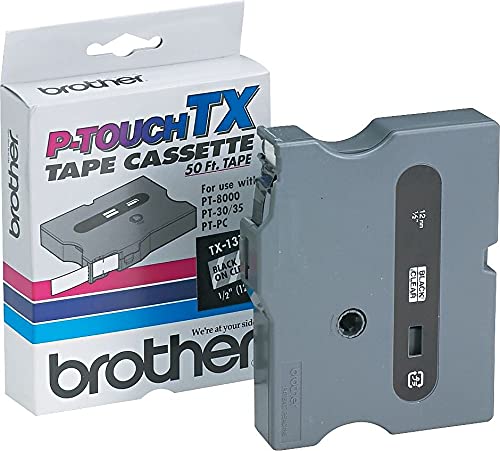 Brother P-Touch - TX Tape Cartridge Black on Yellow - 1/2"
