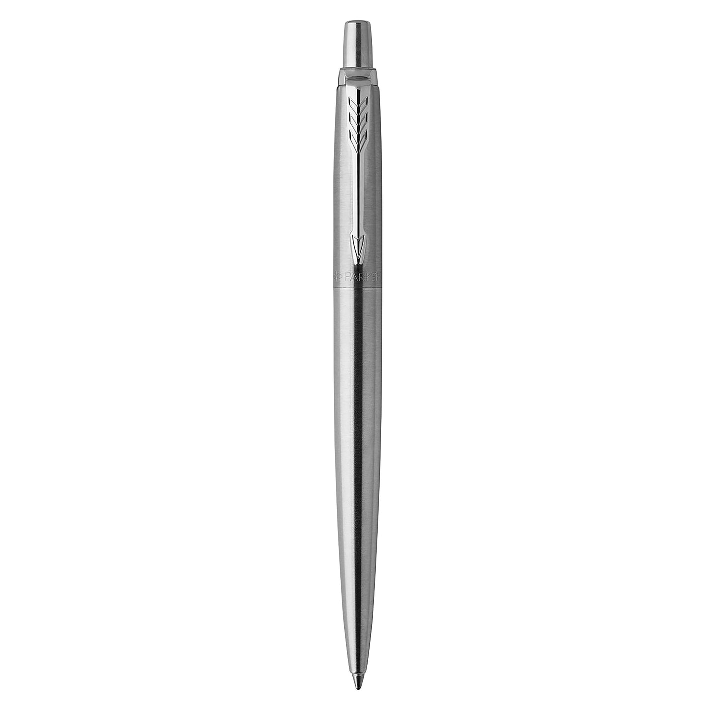 PARKER Gel Pen Jotter (Stainless Steel with Chrome Parts, Middle Writing tip 0.7 mm, Gift Box)