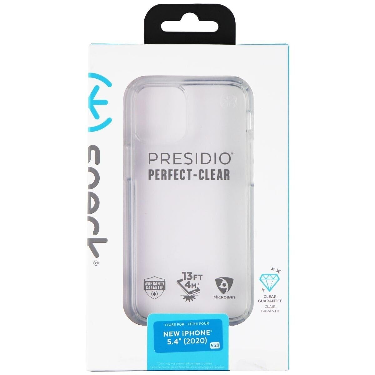 Speck Products Presidio Perfect-Clear iPhone 12 Mini Case, Clear/Clear