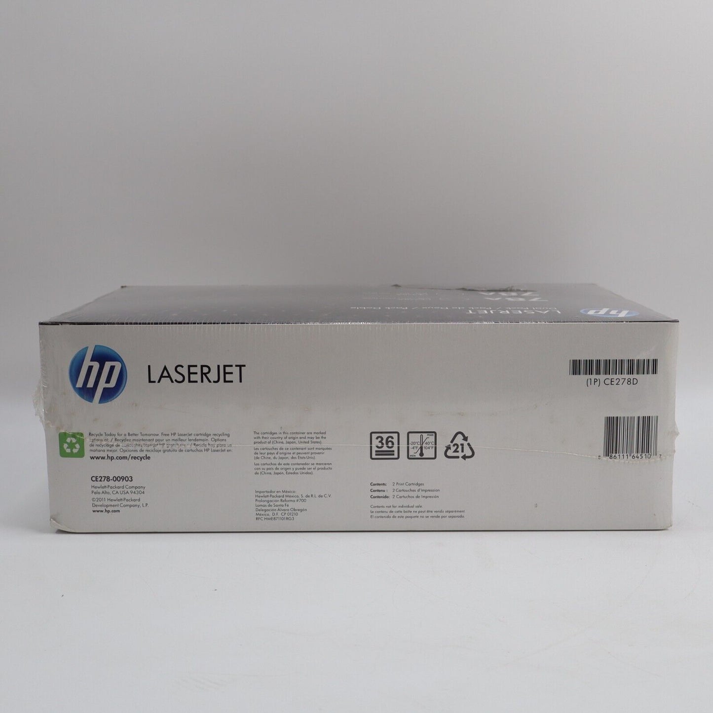 🔥NEW 2-PACK Genuine HP 78A (CE278D) Black LaserJet Toner Cartridges SHIPS TODAY