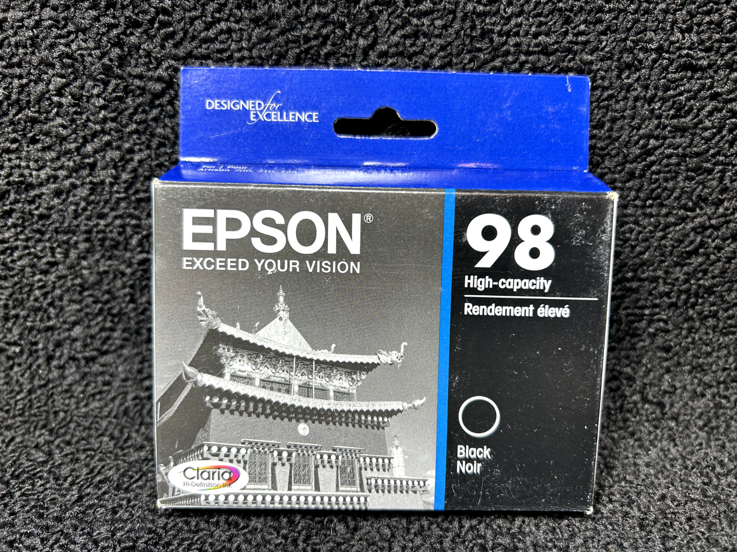 Genuine Epson 98 Black Ink Cartridge T098120 Date: exp 02.2024