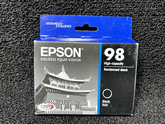 Genuine Epson 98 Black Ink Cartridge T098120 Date: exp 02.2024