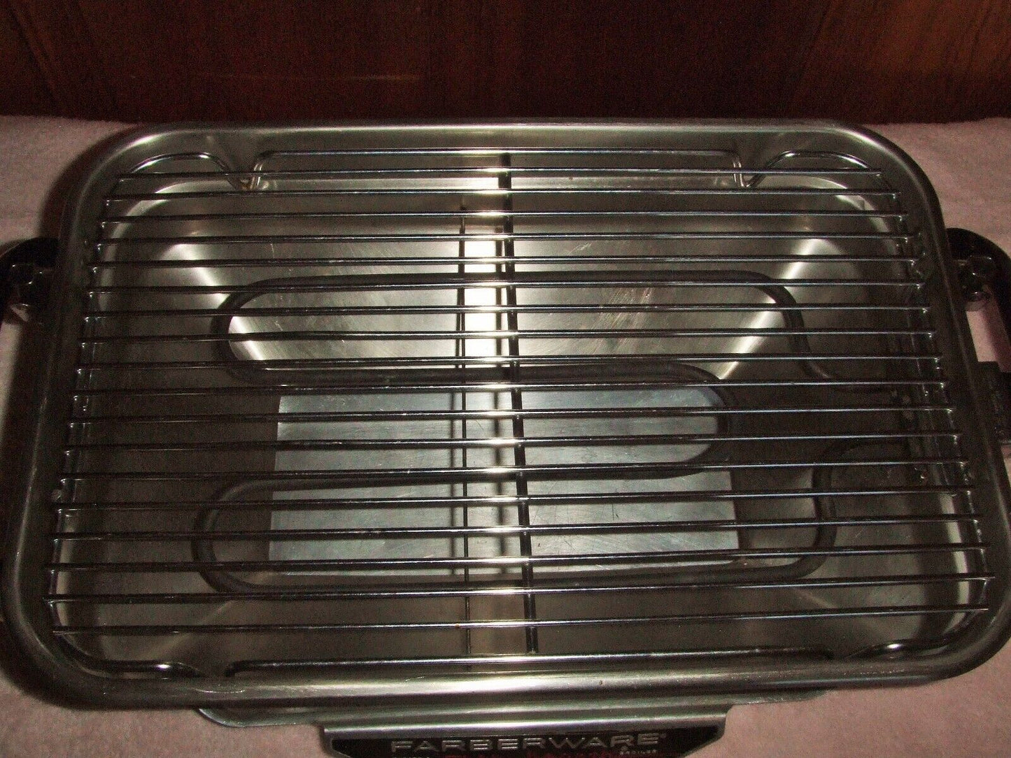 Farberware 450 Open Hearth Stainless Indoor Electric Broiler Rotisserie Grill