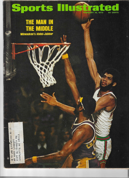 Feb. 19, 1973 Sports Illustrated Magazine Kareem-Abdul Jabbar, Wilt Chamberlain