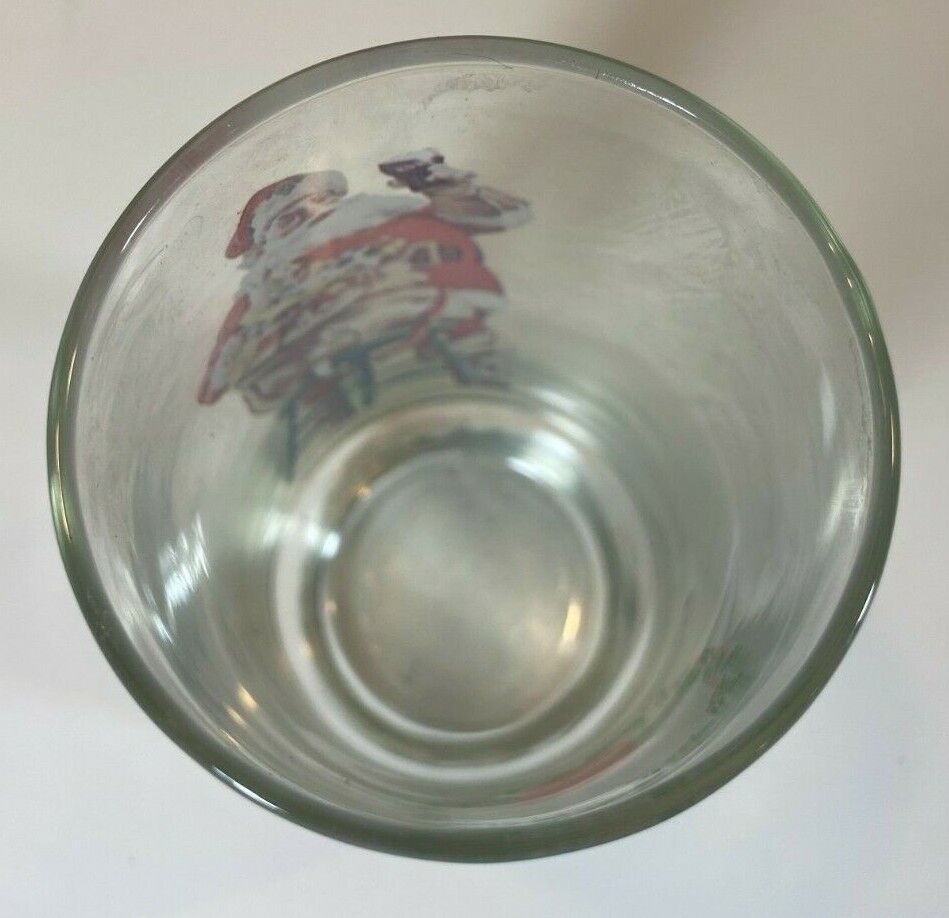 Coca Cola 1948 Haddon Sundblom Santa Claus Glass 93761 3 of 3 Series II Coke