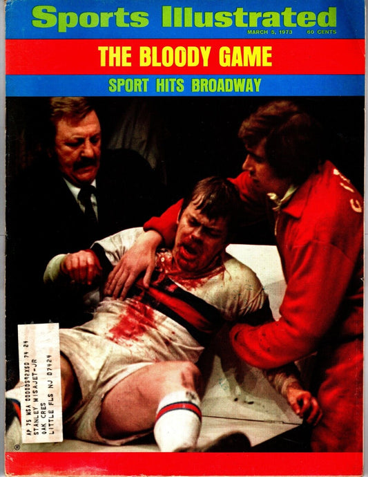 1973 (March 5, 1973) Sports Illustrated magazine featuring "THE BLOODY GAME"