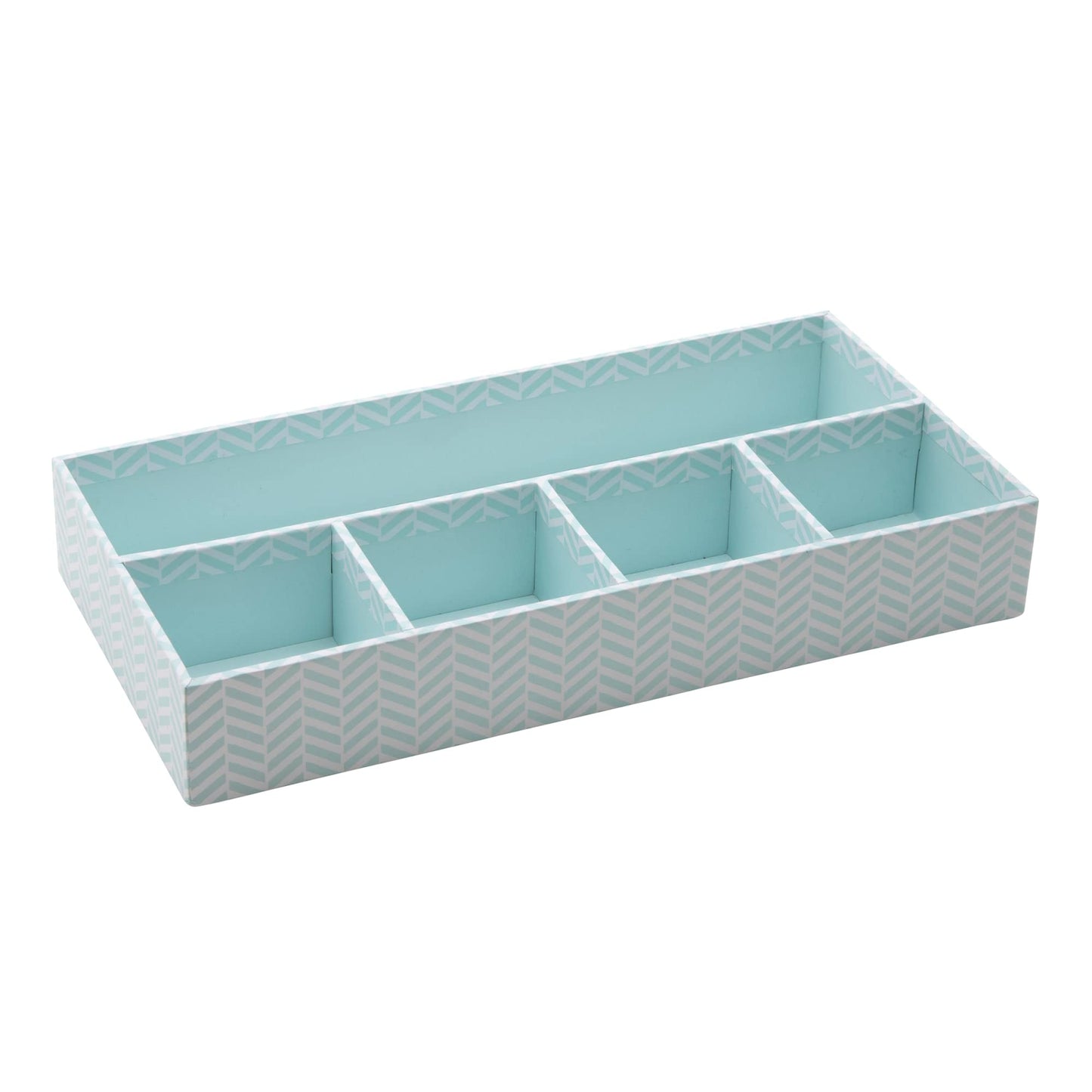 See Jane Work� Blue Tile Divided Desk Tray