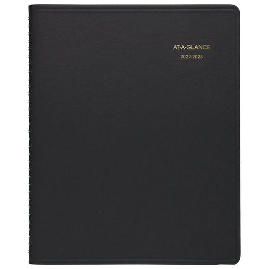 AT-A-GLANCE 2022-2023 Planner, Monthly Academic, 9" x 11", Large, Black