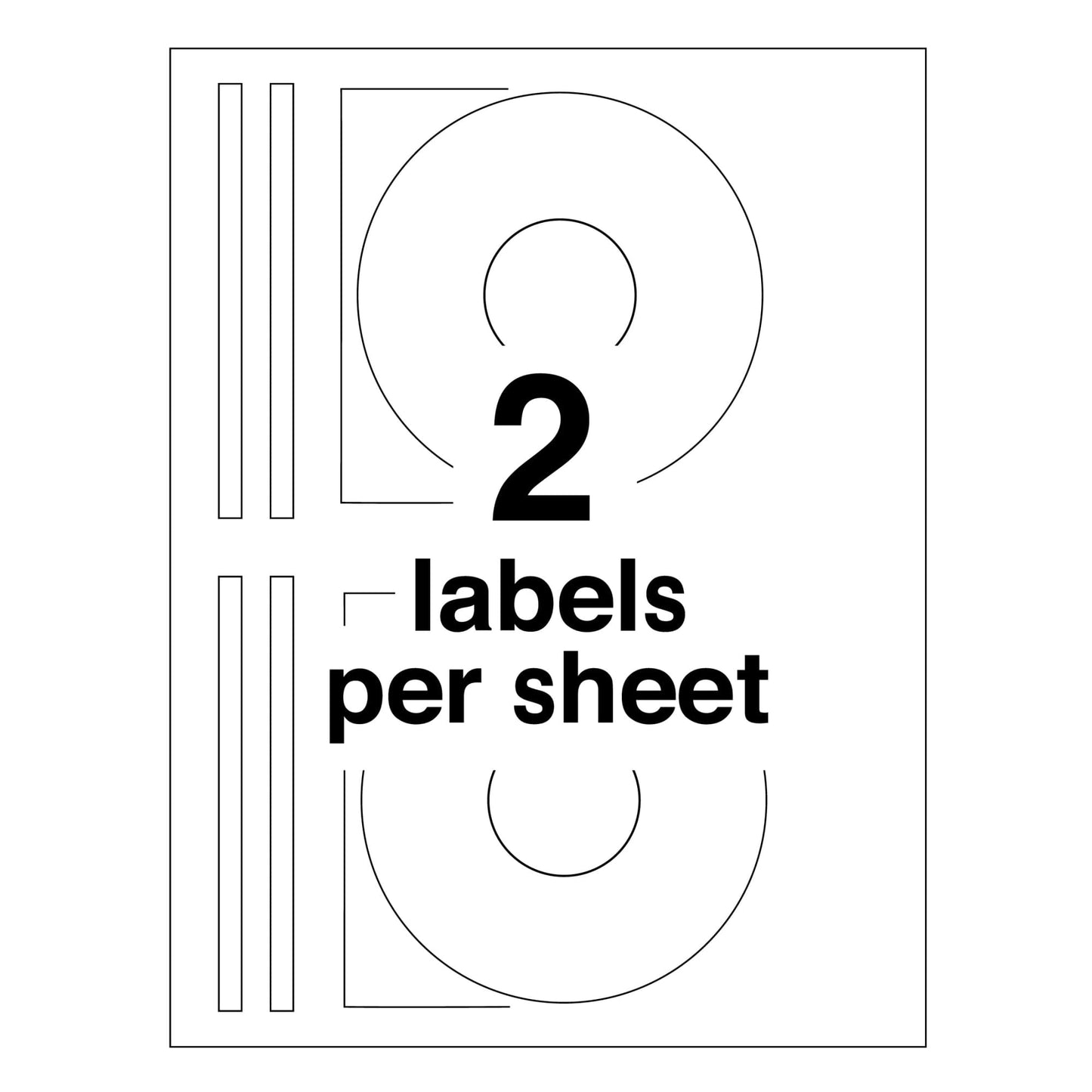 Avery CD Labels, Print to the Edge, Permanent Adhesive, 40 Disc Labels and 80 Spine Labels (5692)