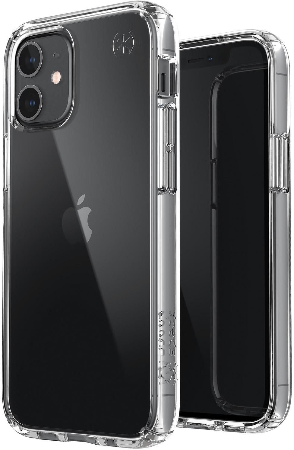 Speck Products Presidio Perfect-Clear iPhone 12 Mini Case, Clear/Clear