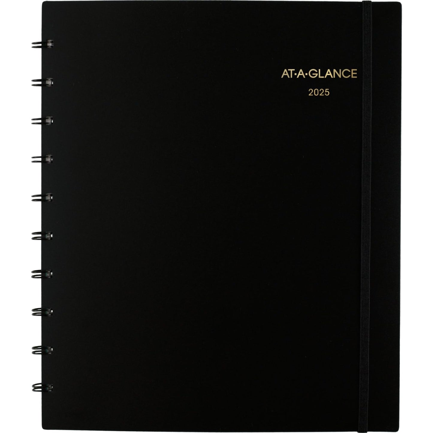 2025 AT-A-GLANCE® Move-A-Page Monthly Planner, 8-3/4" x 11", Black, January to December, 70260E05