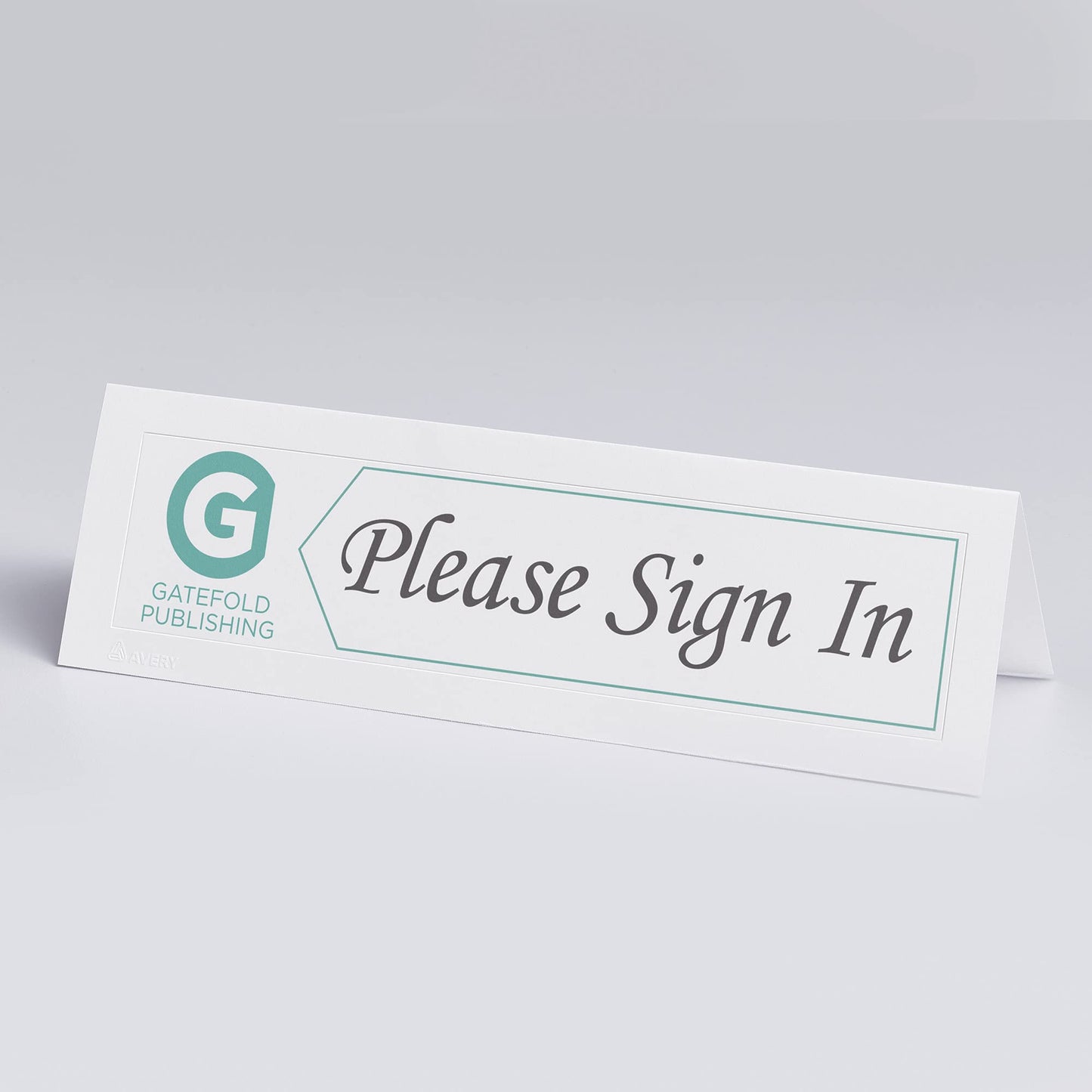 Avery Printable Tent Cards with Sure Feed Technology, 2.5" x 8.5", Embossed Border, Laser/Inkjet, 2-Pack, 100 Cards Per Pack, 200 Cards Total (25305)