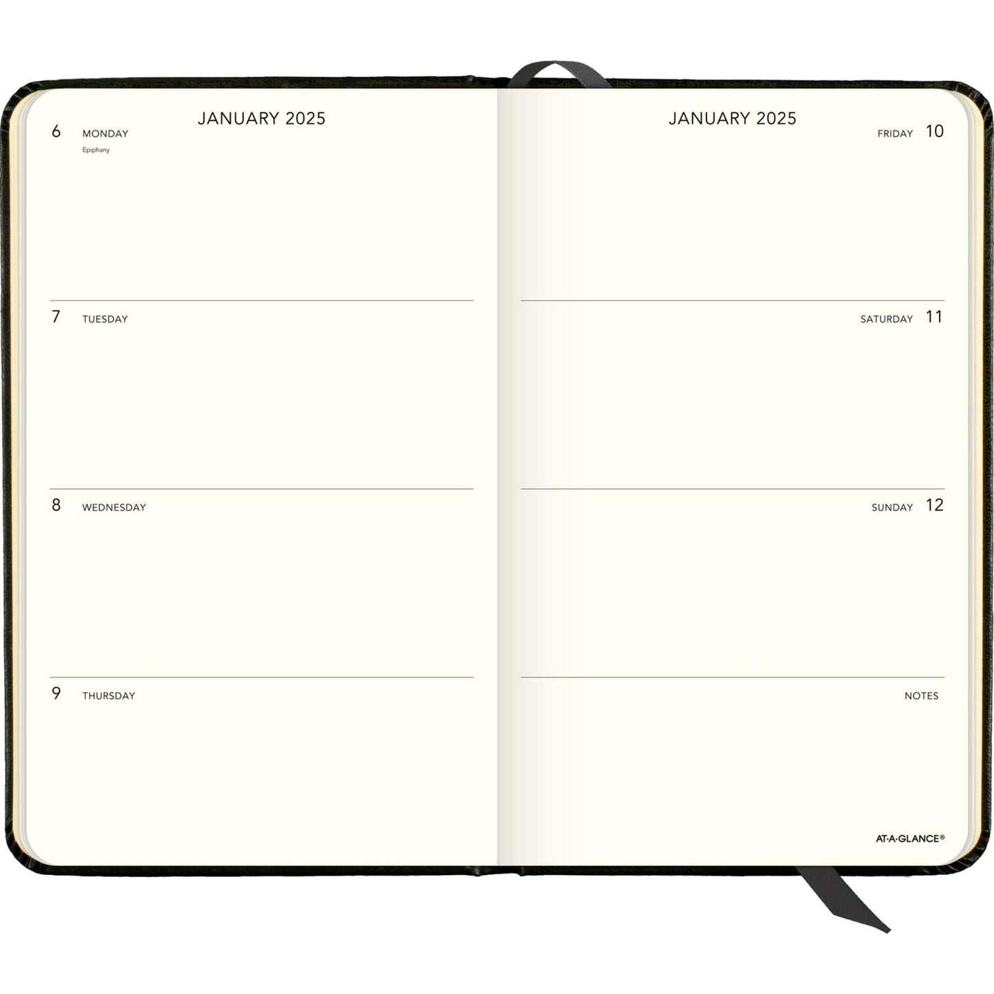 2025 AT-A-GLANCE® Plan. Write. Remember. Weekly/Monthly Planner, 5" x 8-1/4", Black, January to December