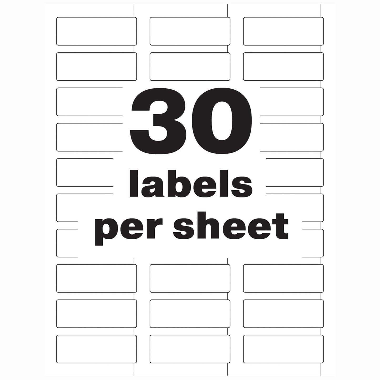 Avery White Asset Tag Labels, 3/4" x 2", Laser Printable Tags, 240 Waterproof Labels (61526)