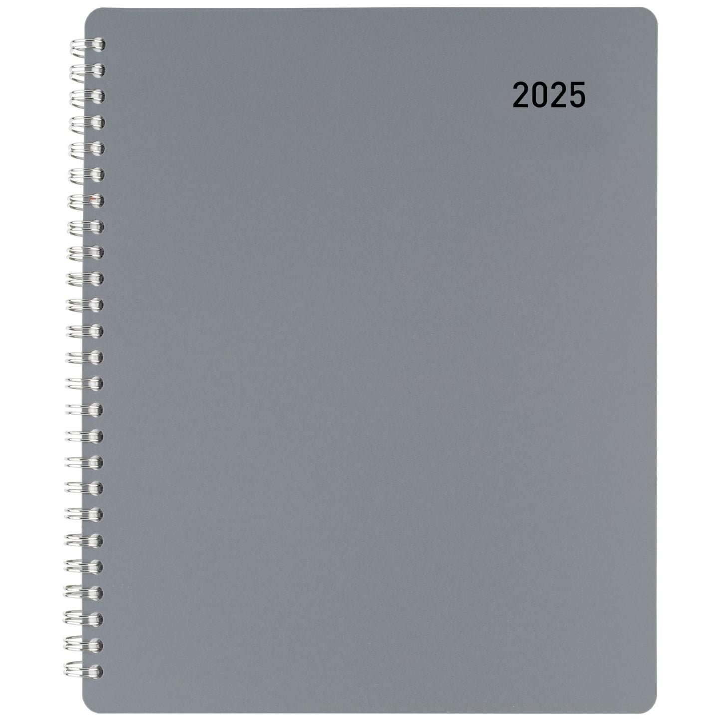 2025 Office Depot Monthly Planner, 7" x 9", Silver, January to December, OD001730