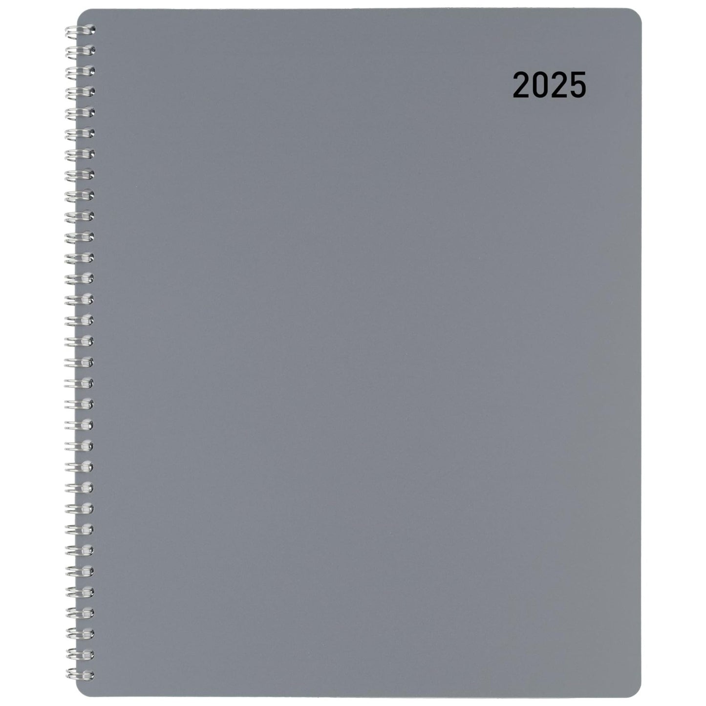 2025 Office Depot Monthly Planner, 8-1/2" x 11", Silver, January to December, OD001630