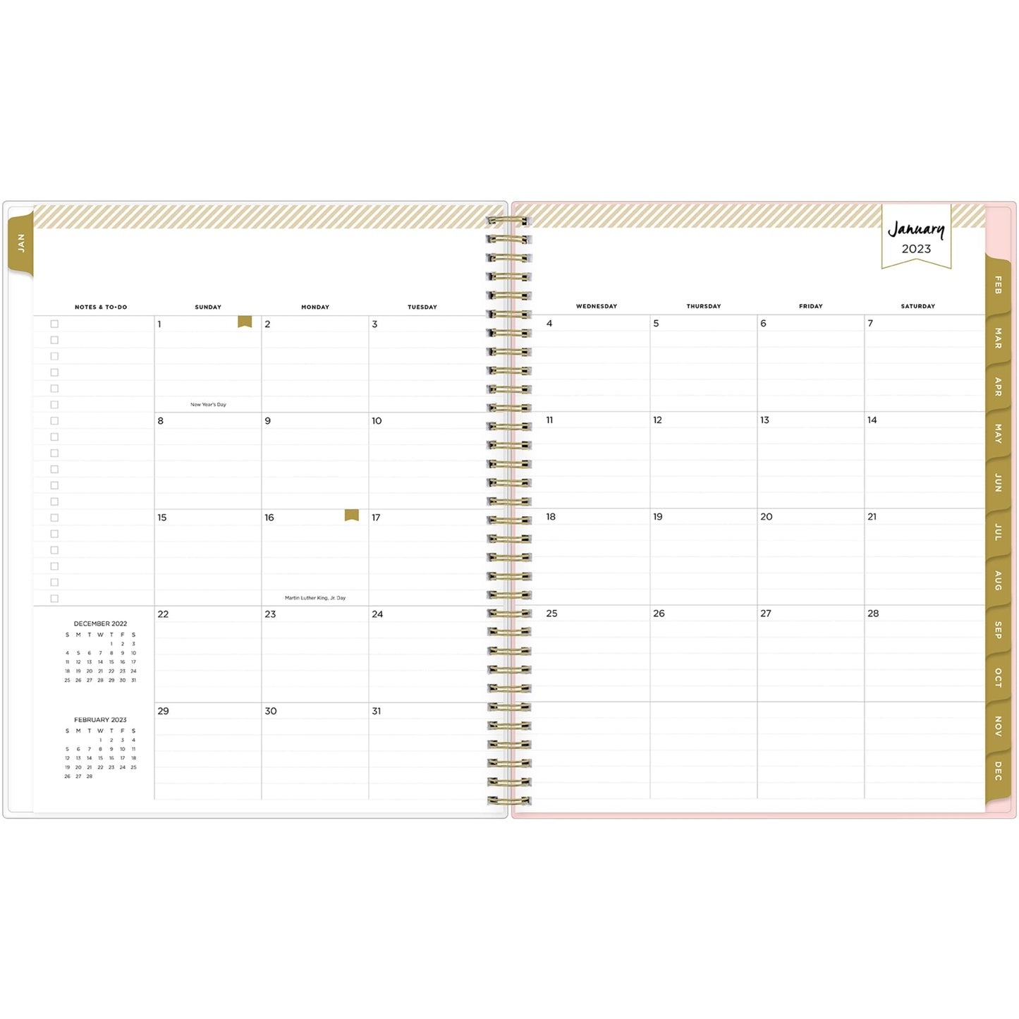 Day Designer Weekly/Monthly Planning Calendar, 8-1/2" x 11", Petals, January To December 2023, 138758