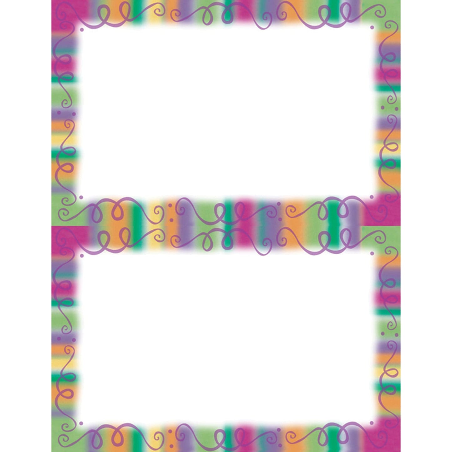 Gartner Studios® 2-Up Invitations, 5 1/2" x 8 1/2", Fiesta Border, Pack Of 24