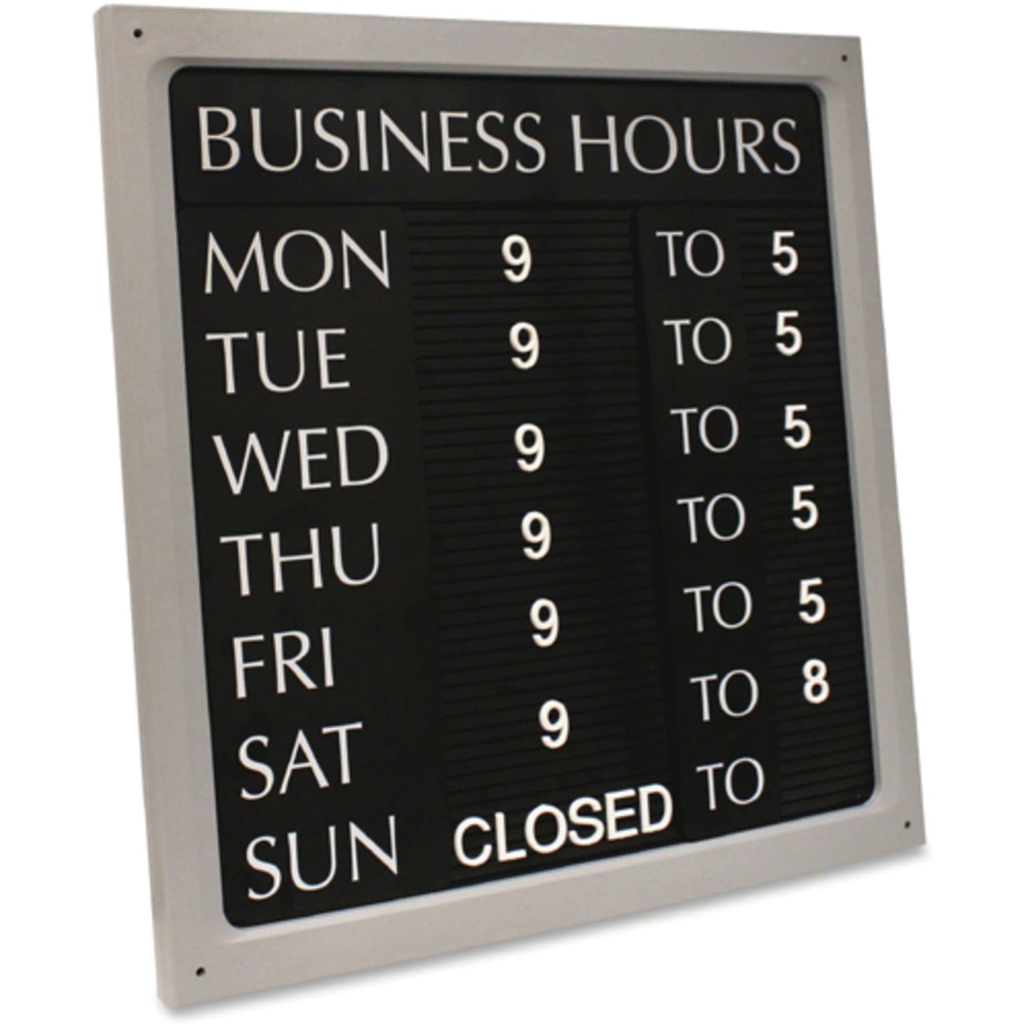 COSCO Custom Message Sign with Letters, Numbers and Characters, 15.6" x 20.9", (098221)