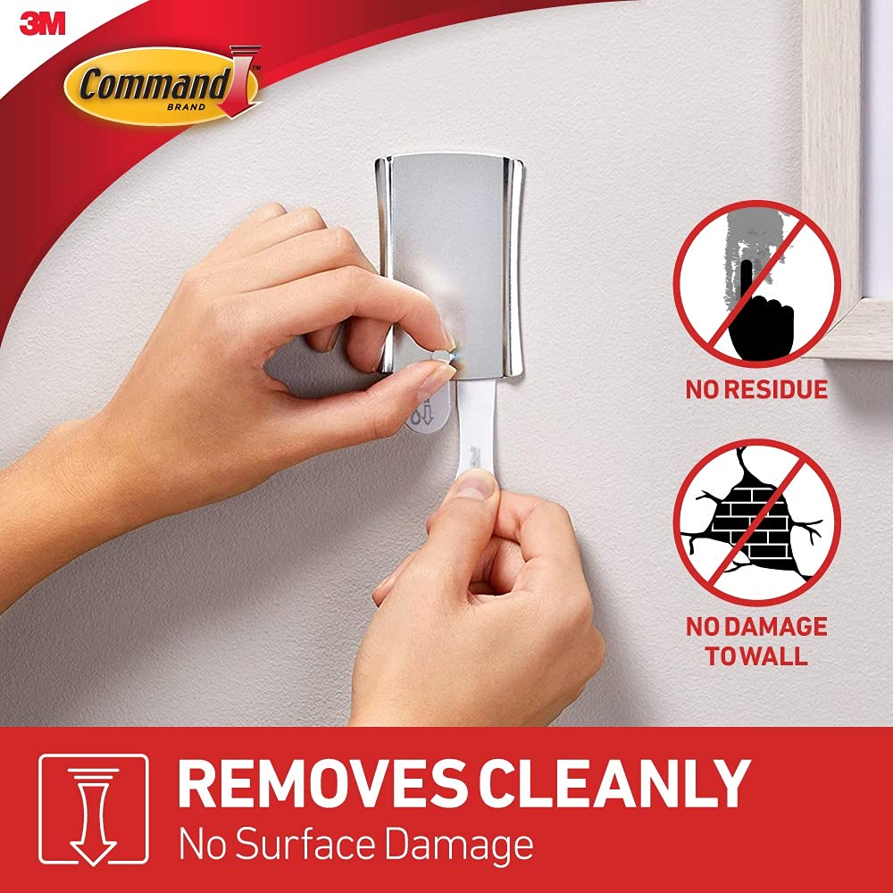 Command Universal Frame Hangers, Metal, Damage Free Decorating, 1 Hanger and 4 Strips