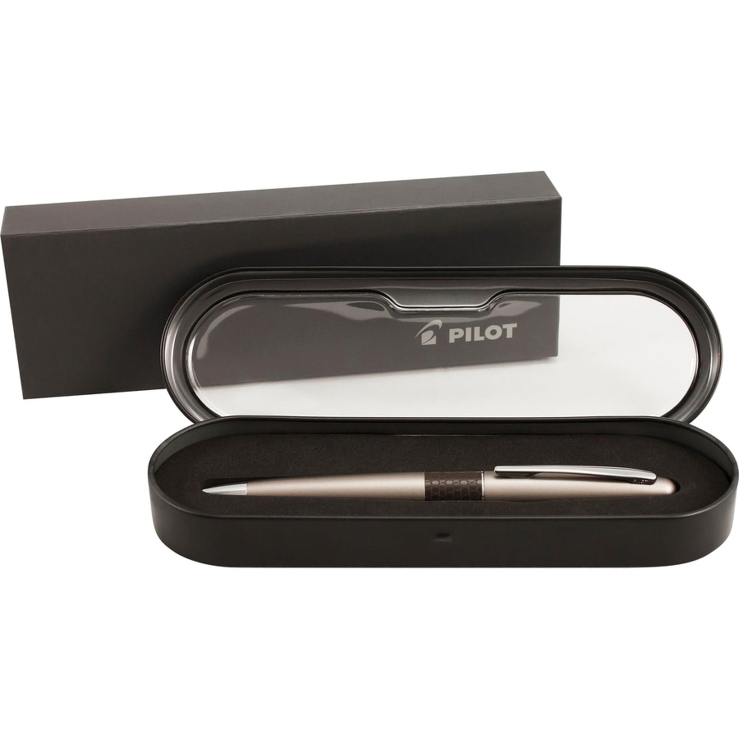 Pilot MR Animal Collection Ballpoint Pen in Gift Box, Matte Gold Barrel with Lizard Accent, Medium Point Stainless Steel Nib, Refillable Black Ink (91336)