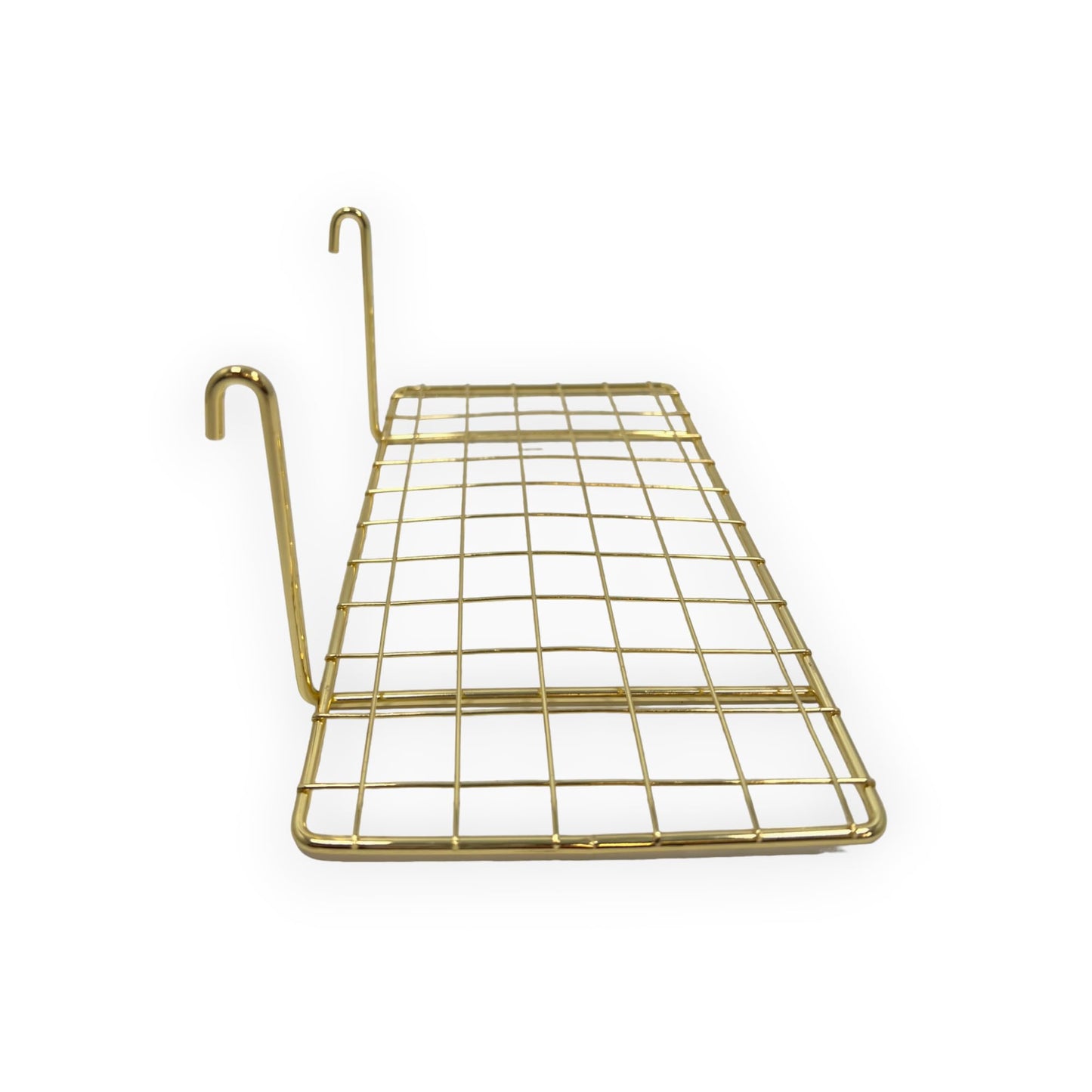 Realspace Metal Wire Shelf, 9-13/16"H x 3-15/16"W x 5-15/16"D, 100% Recycled, Gold