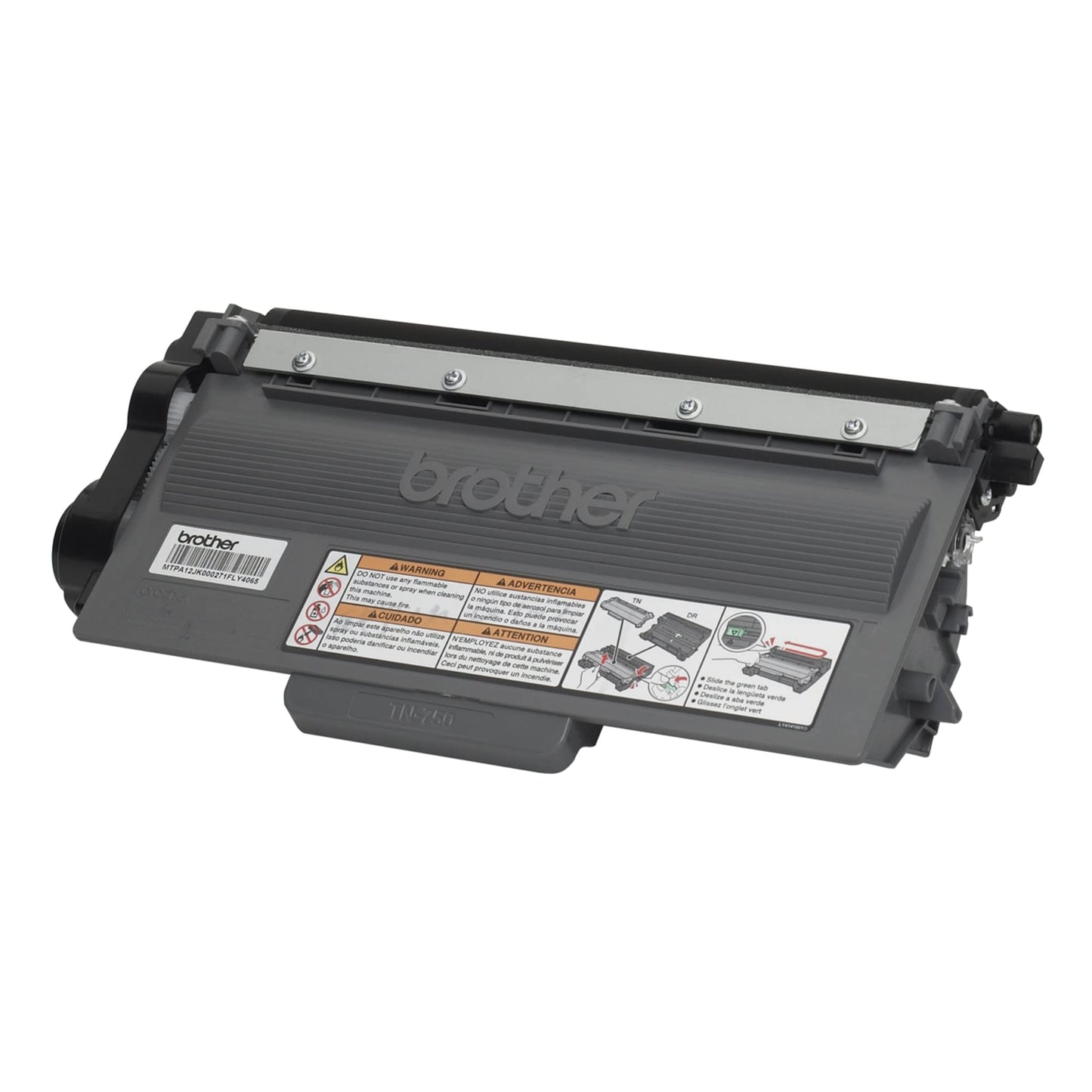Brother Genuine High Yield Toner Cartridge, TN750, Replacement Black Toner, Page Yield Up to 8,000 Pages, Amazon Dash Replenishment Cartridge