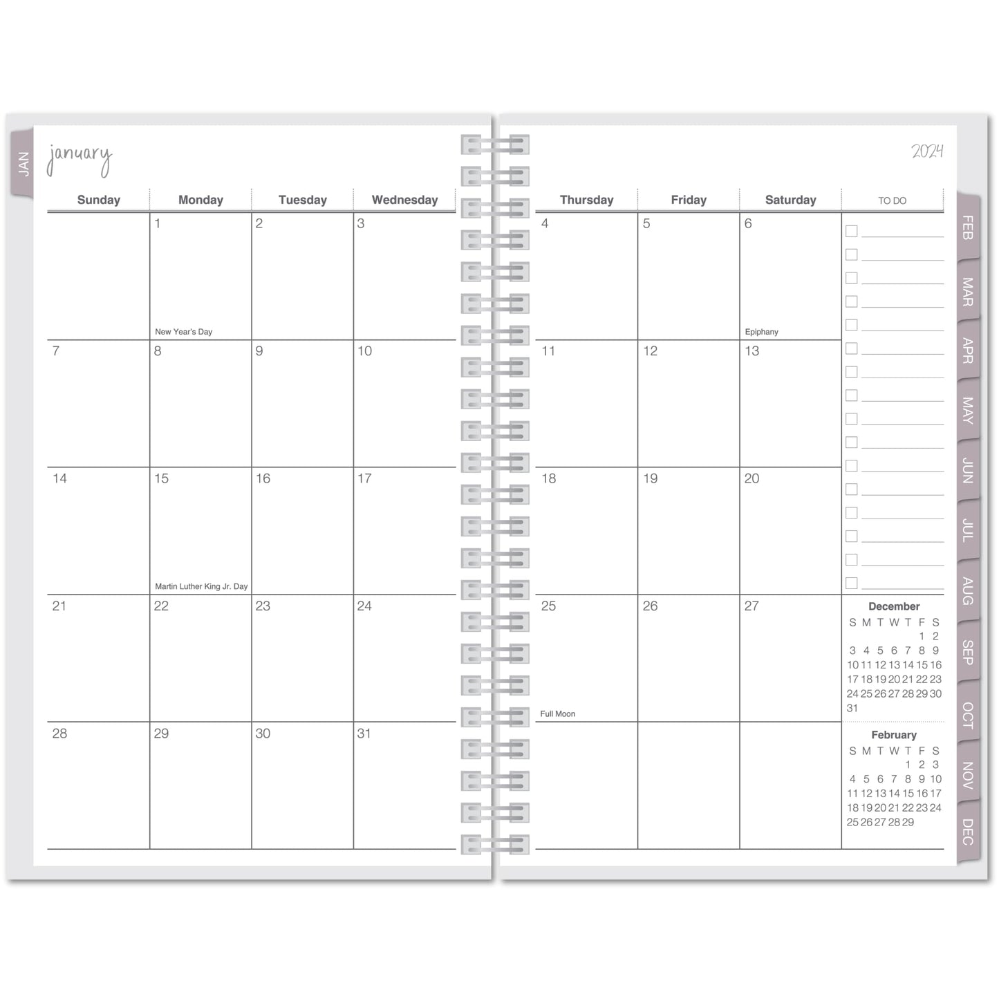 2024 Office Depot® Brand Weekly/Monthly Planner, 5" x 8", Painterly, January to December 2024