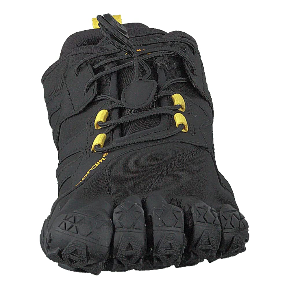 Vibram Women's FiveFingers V-Trail 2.0 Shoe, Black/Yellow, 39 EU / 8-8.5 US