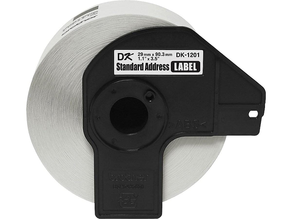 Brother Genuine DK1201 Die-Cut Standard Rolled Address Labels for QL Printers, (DK1201)