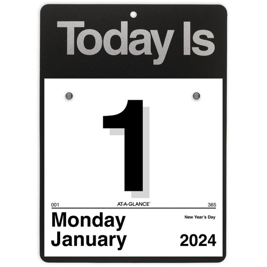 AT-A-GLANCE 2024 “Today Is” Daily Wall Calendar, 6" x 6", Small (K10024)