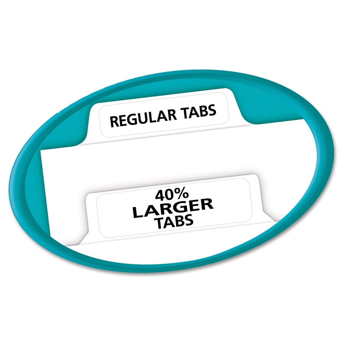 Avery 11490 Index Maker Print & Apply Clear Label Dividers w/White Tabs, 5-Tab, Letter