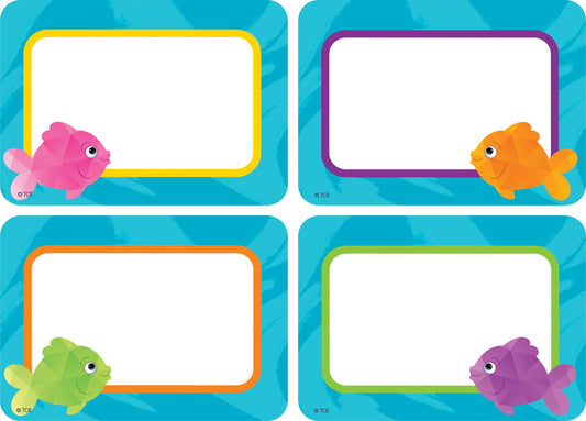 Teacher Created Resources Colorful Fish Name Tags/Labels - Multi-Pack