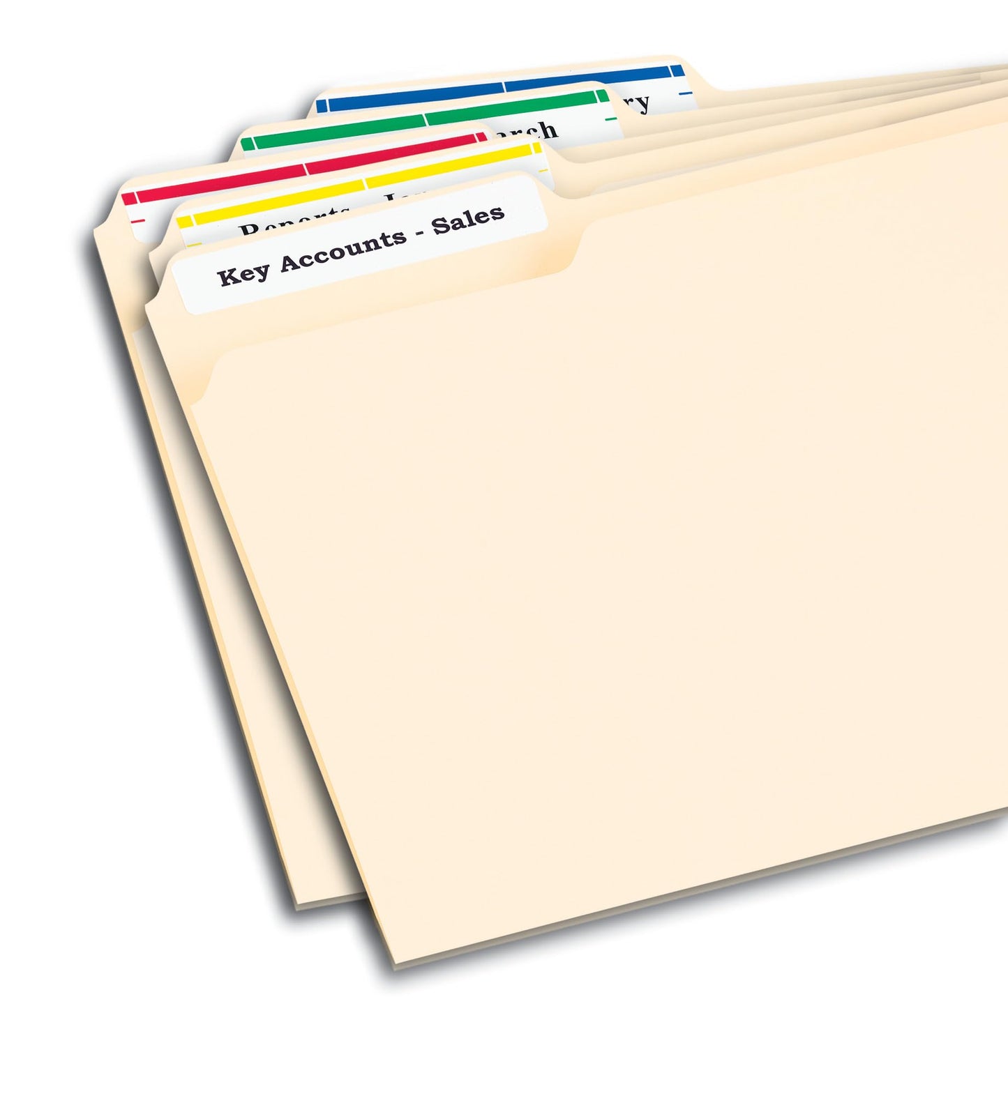 Avery TrueBlock File Folder Labels, 2/3" x 3-7/16", 750 Printable Labels, Assorted Colors, Permanent (5266)