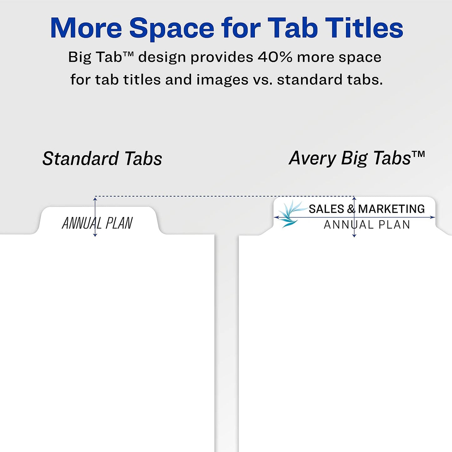 Avery 11490 Index Maker Print & Apply Clear Label Dividers w/White Tabs, 5-Tab, Letter