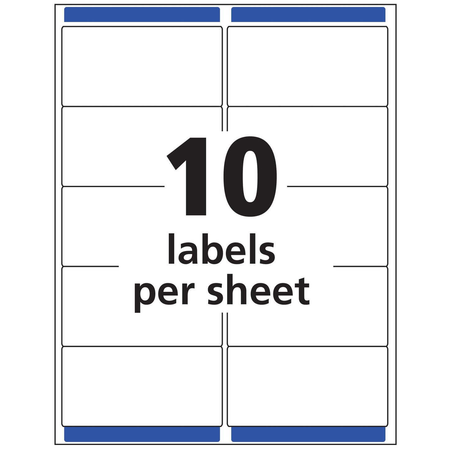 Avery Printable Shipping Labels with Sure Feed, 2" x 4", Matte Clear, 100 Blank Mailing Labels (15663)