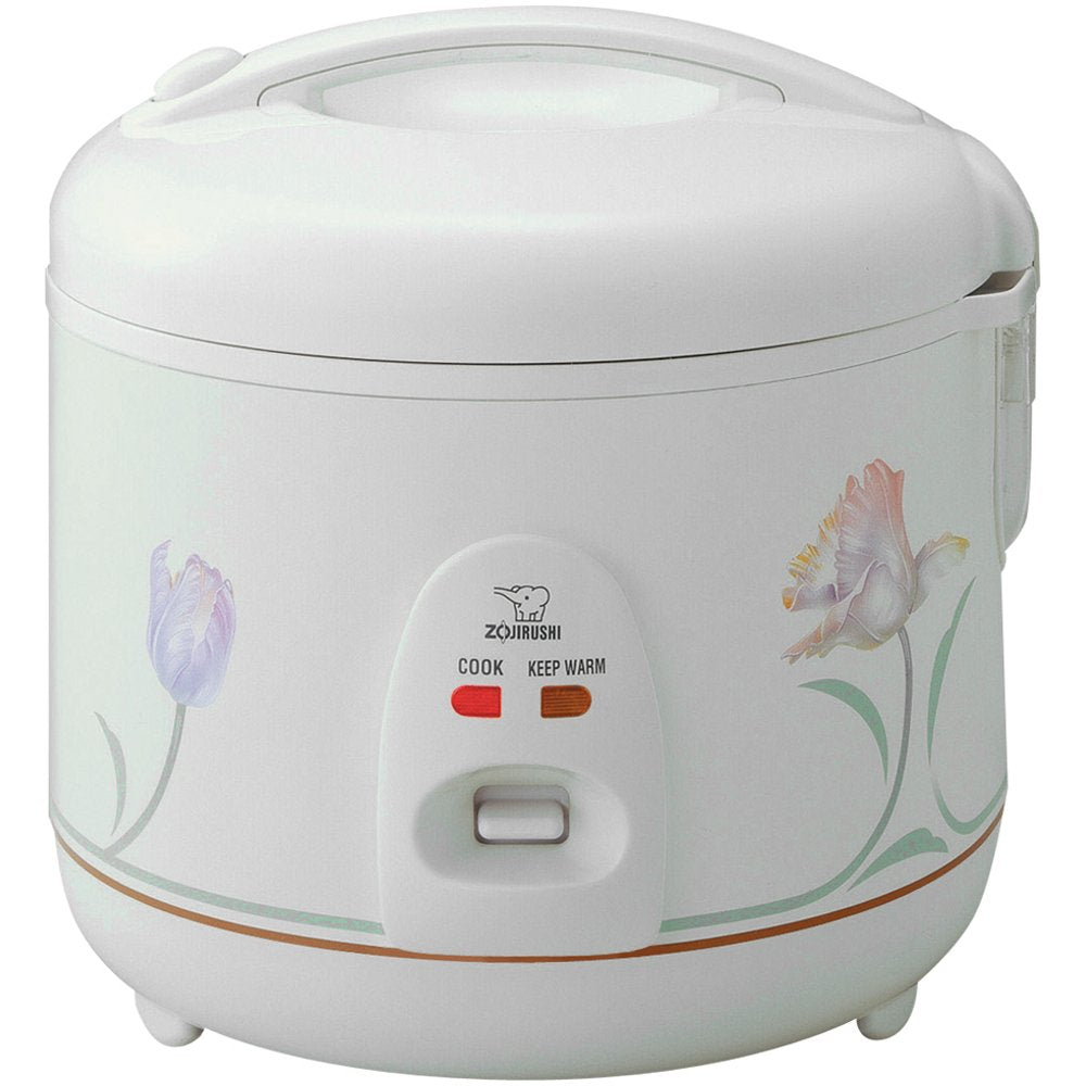 Zojirushi NSRNC-18A 10-Cup (Uncooked) Automatic Rice Cooker and Warmer with Floral Imprint