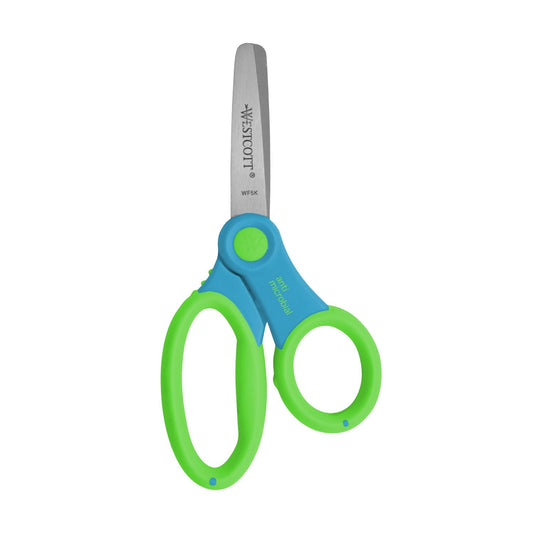 Westcott Soft Handle Kids Scissors, Assorted Colors, 5-Inch Blunt, (14596)